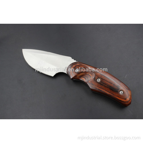 Straight knife with full tang, hunting and camping knife DK09
